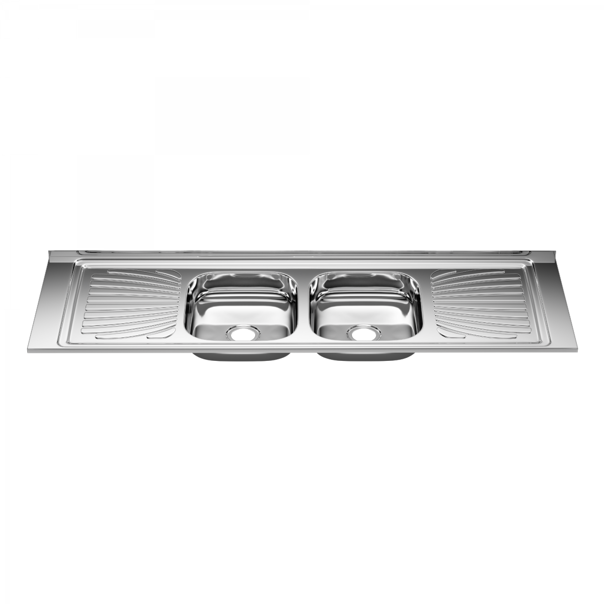 Pia Inox Cuba Dupla 1,60m - Image 2