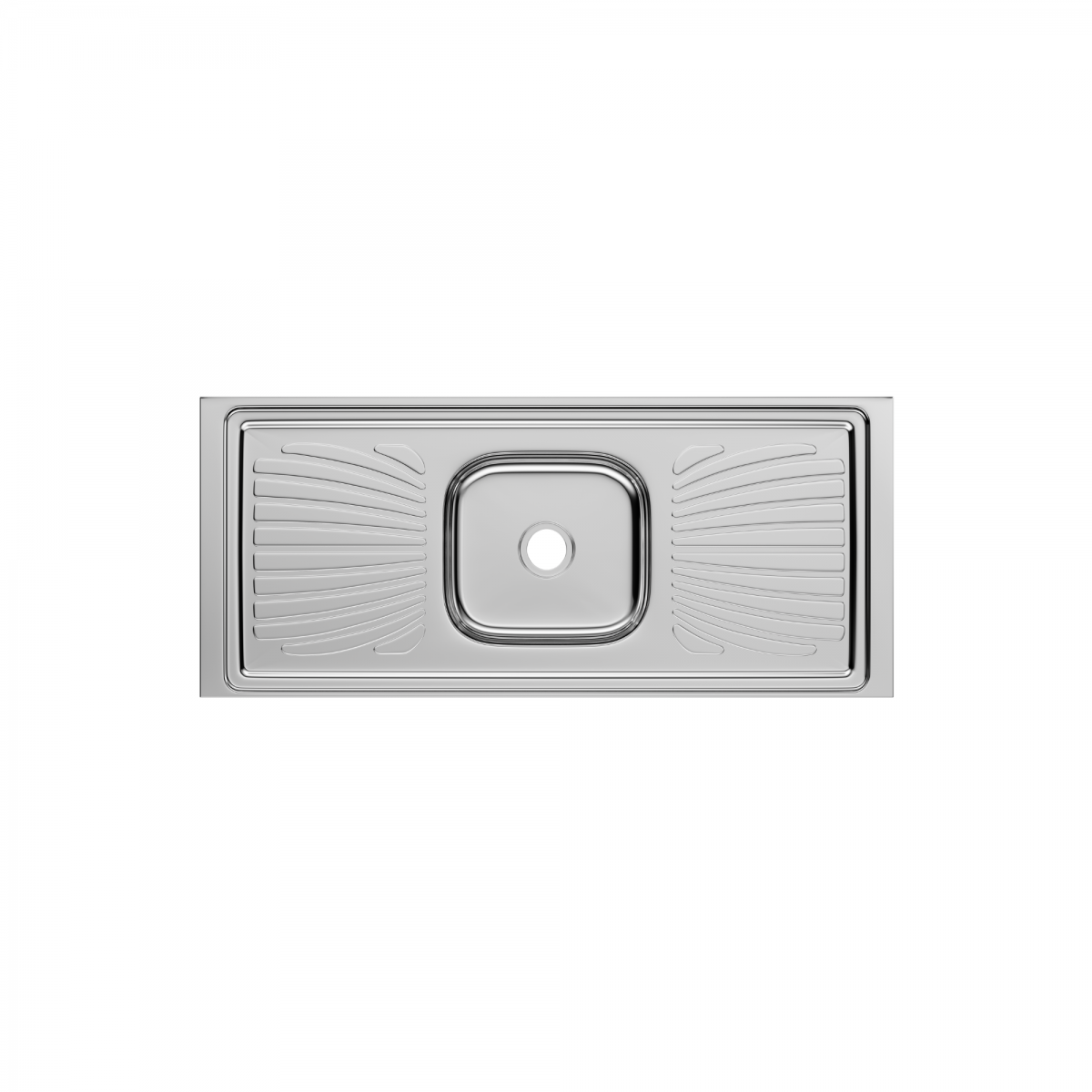 Pia Aço Inox Monobloco 1,20m