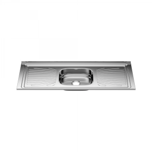 Pia Aço Inox Monobloco 1,20m