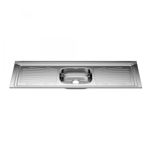 Pia Aço Inox Monobloco 1,40m