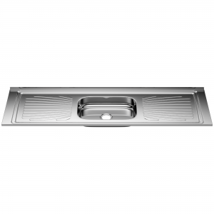 Pia Aço Inox Monobloco 1,60m