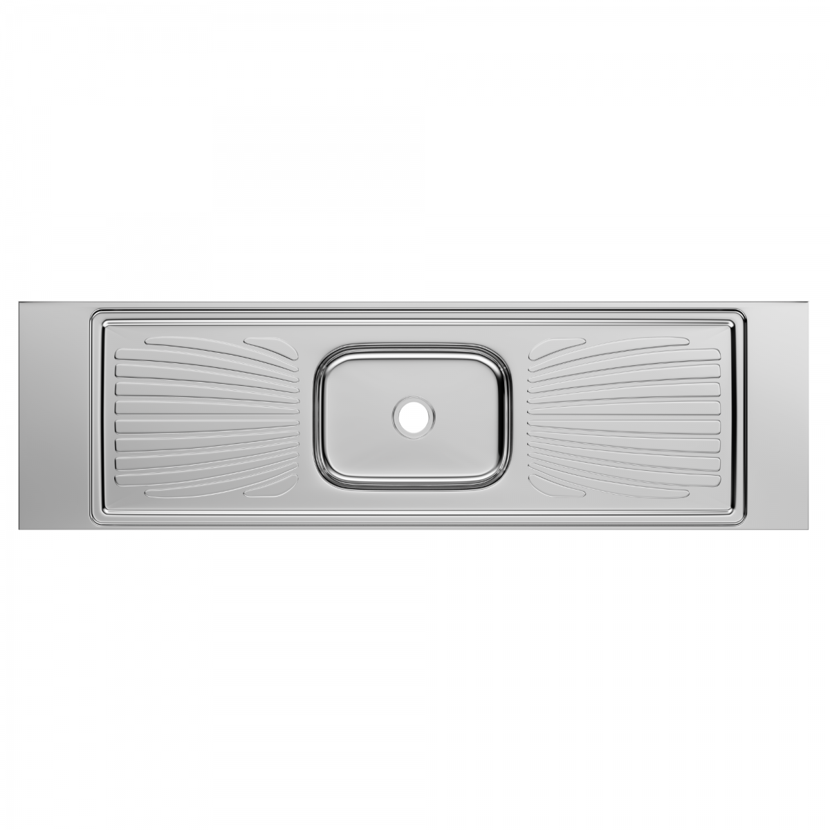 Pia Aço Inox Monobloco 1,80m