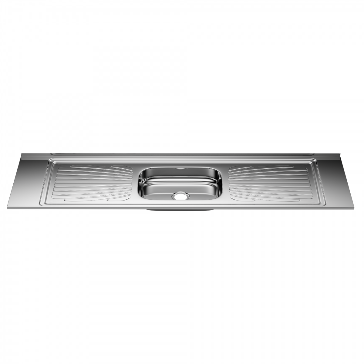 Pia Aço Inox Monobloco 1,80m - Image 2