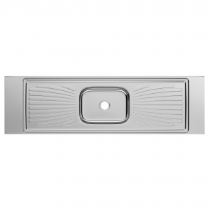 Pia Aço Inox Monobloco 1,80m