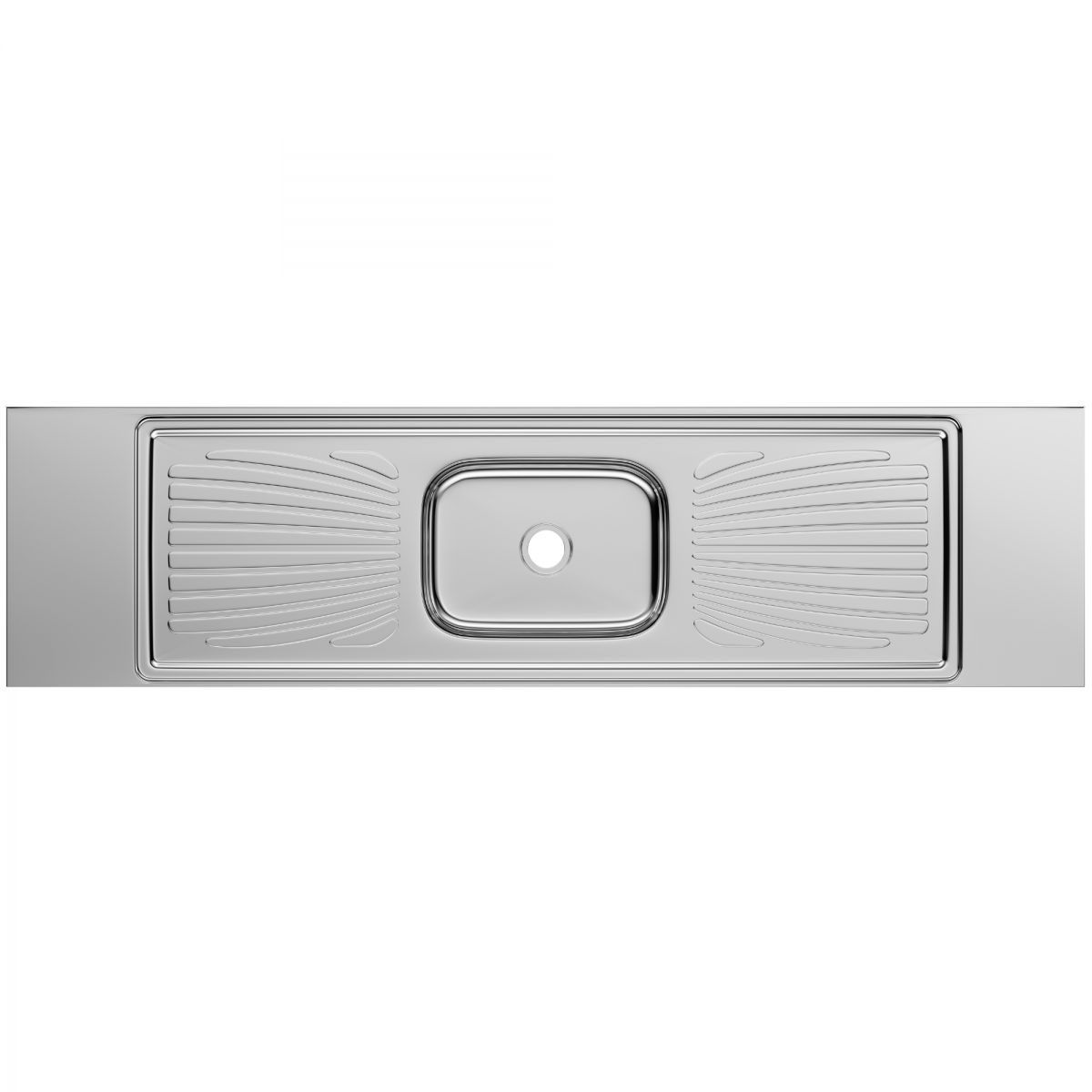 Pia Aço Inox Monobloco 2,00m