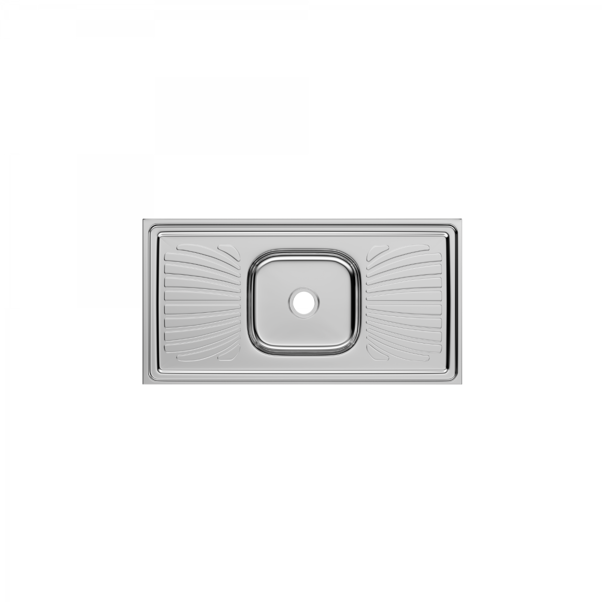 Pia Aço Inox Monobloco 1,00m