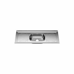 Pia Aço Inox Monobloco 1,00m