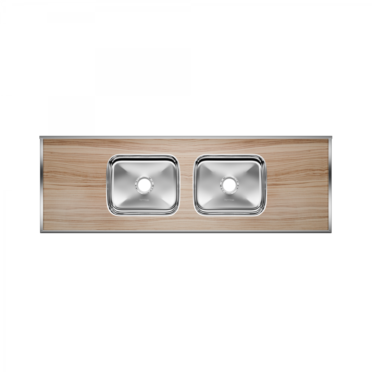 Pia de Laminado Cuba Dupla 1,60m